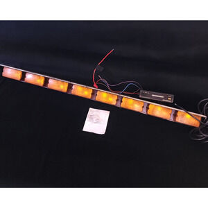 Used Federal Signal Amber Directional Arrow Stick SML8 w/ Deluxe SMC1 Controller